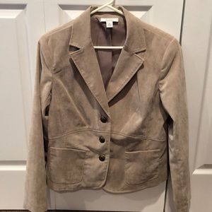 Beige corduroy blazer
